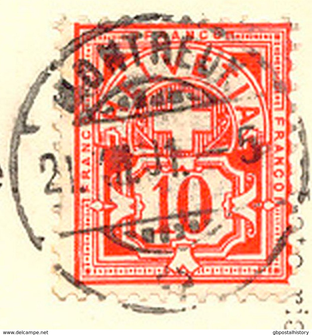 SCHWEIZ Château De BLONAY, 1901, S/w AK N. England Gel. M. K2 "MONTREUX", TOP-Erhaltung - Gland