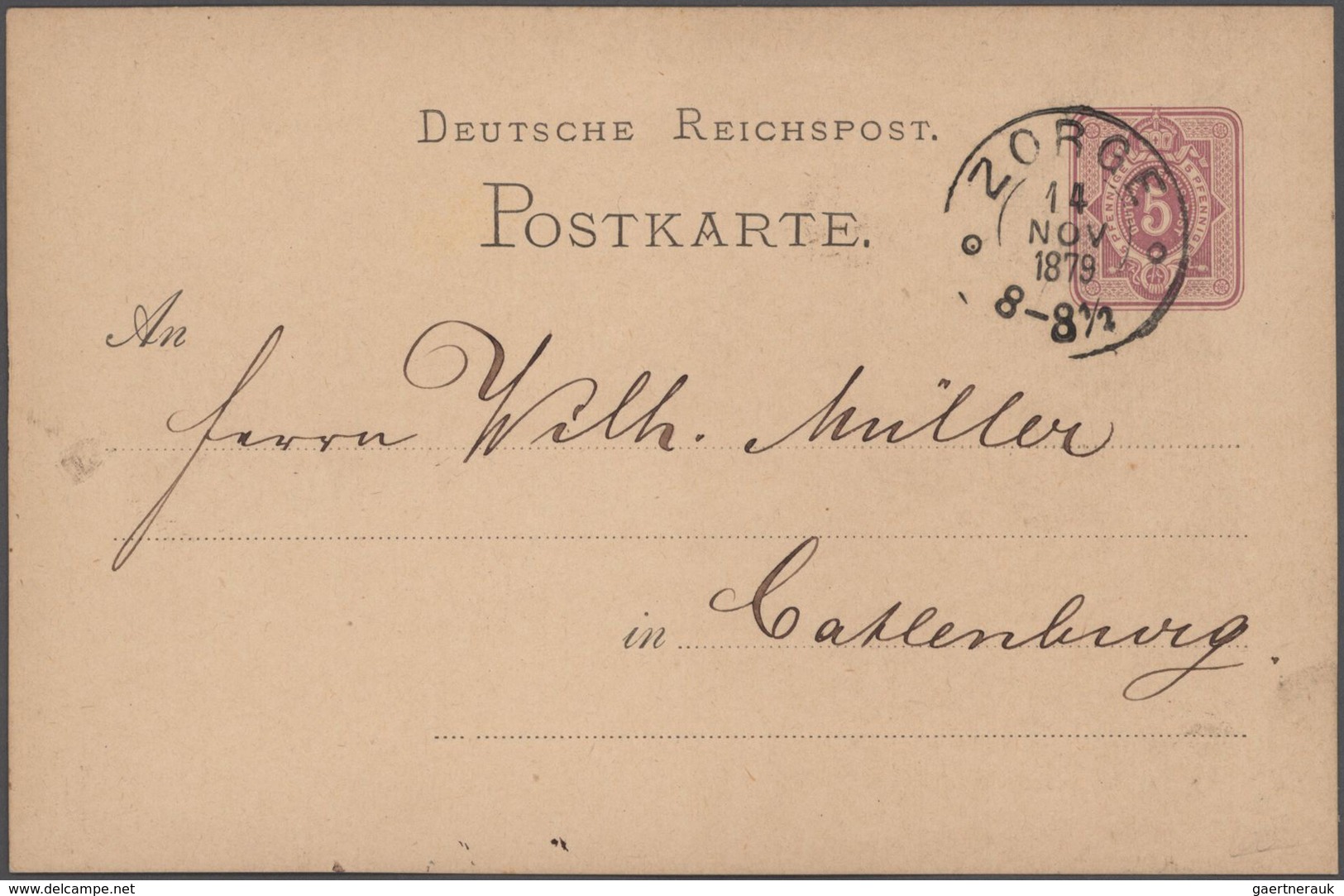 Altdeutschland: 1855/76 Album mit ca. 190 Faltbriefen und gebrauchten Ganzsachen (vor allem frühe Au