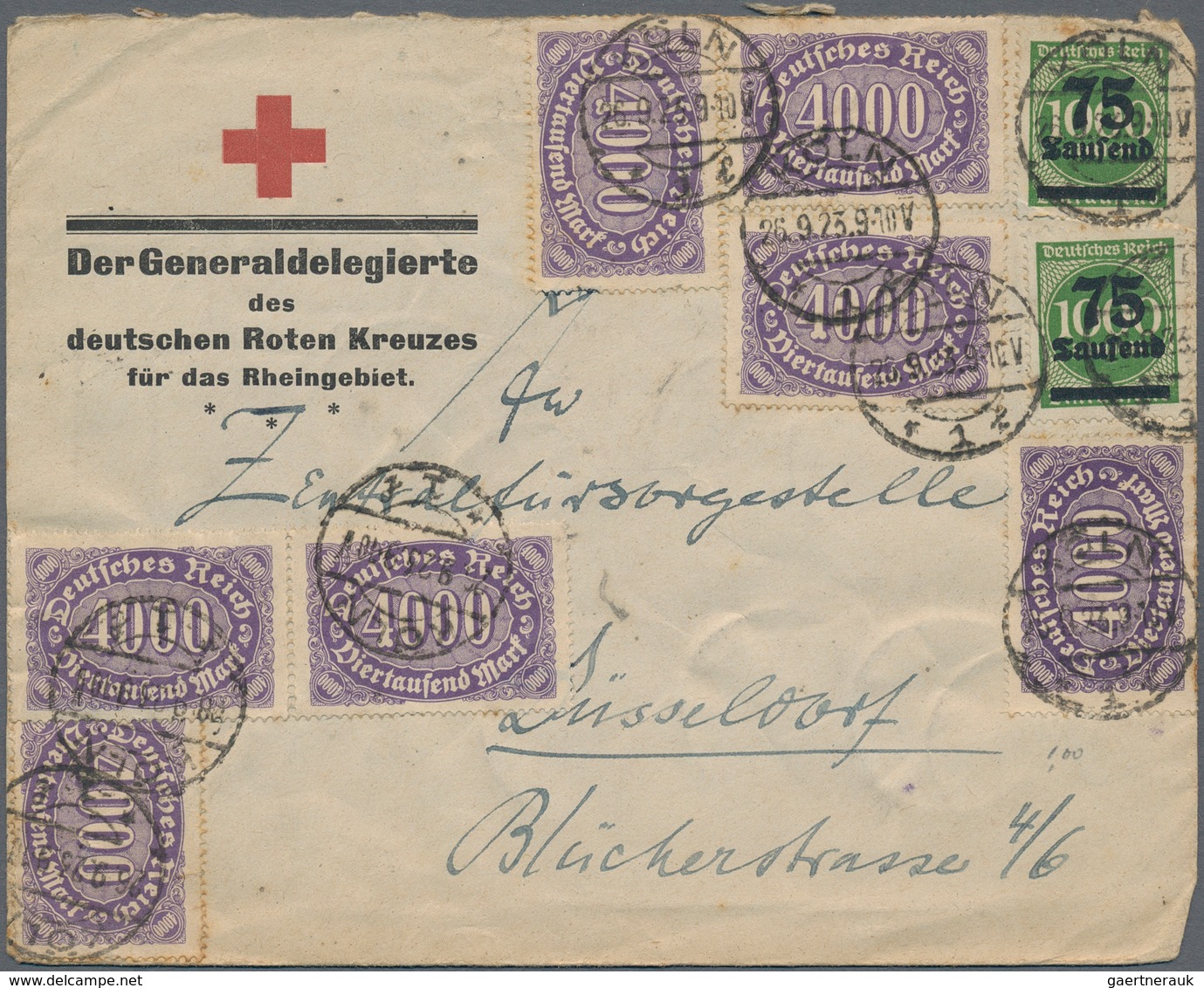 Deutsches Reich - Inflation: 1923, Posten Von 14 Orts-Briefen Der Friedrich-Alfred-Hütte (Krupp) In - Collezioni