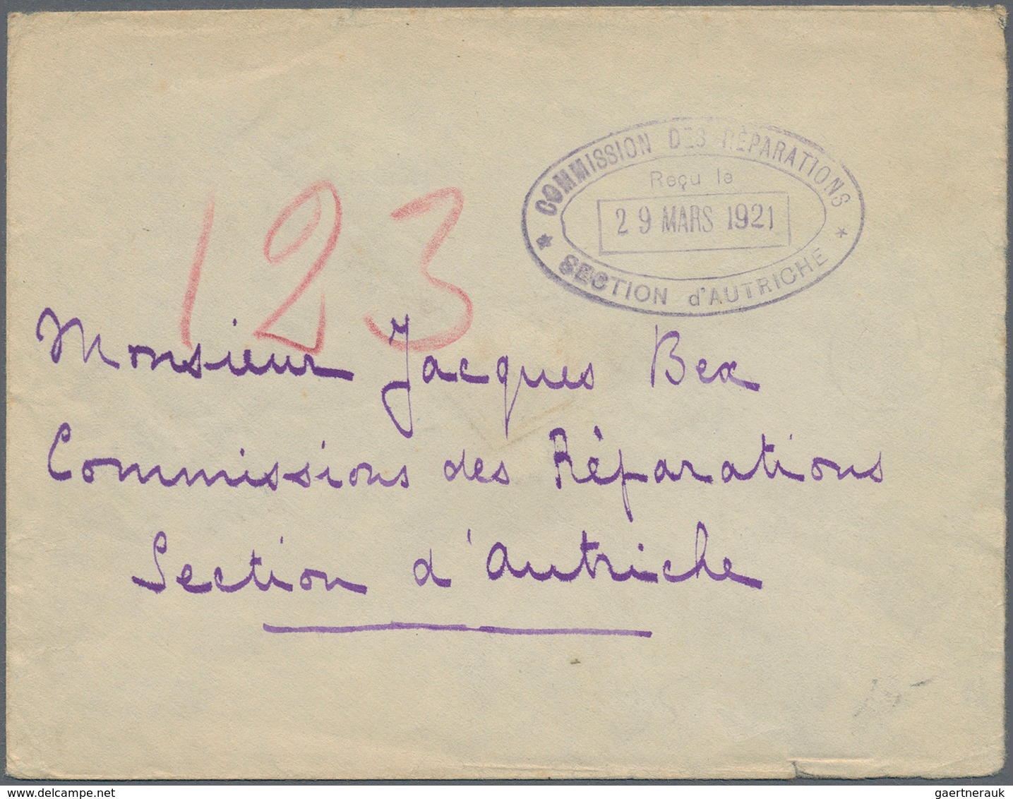 Deutsches Reich - Besonderheiten: 1919/1926, Lot Von 15 Belegen Deutschland/Frankreich, Die Das Ende - Autres & Non Classés