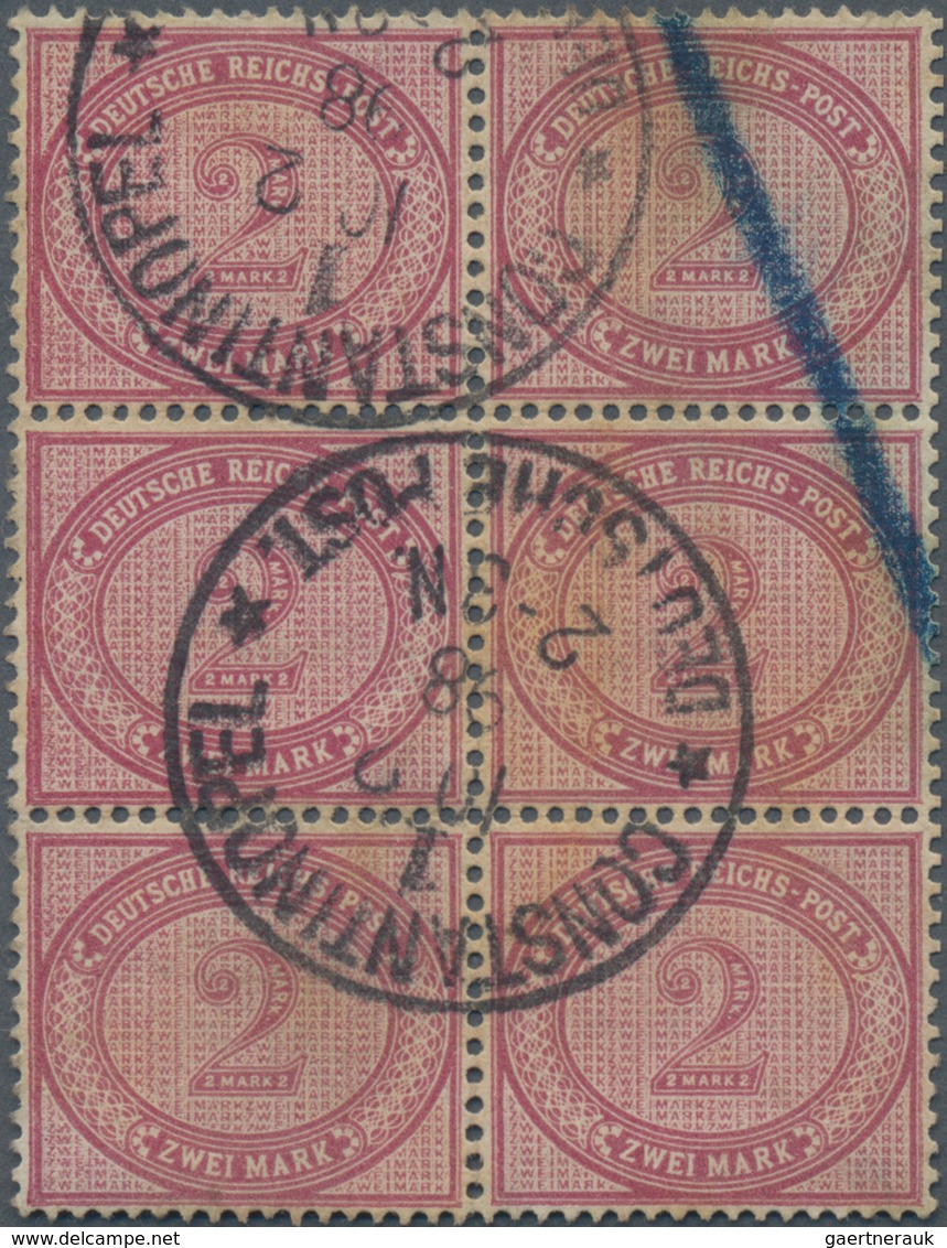 Deutsche Post In Der Türkei - Vorläufer: 1870/1898, Sauber Gestempelte Sammlungspartie Von 22 Marken - Turchia (uffici)
