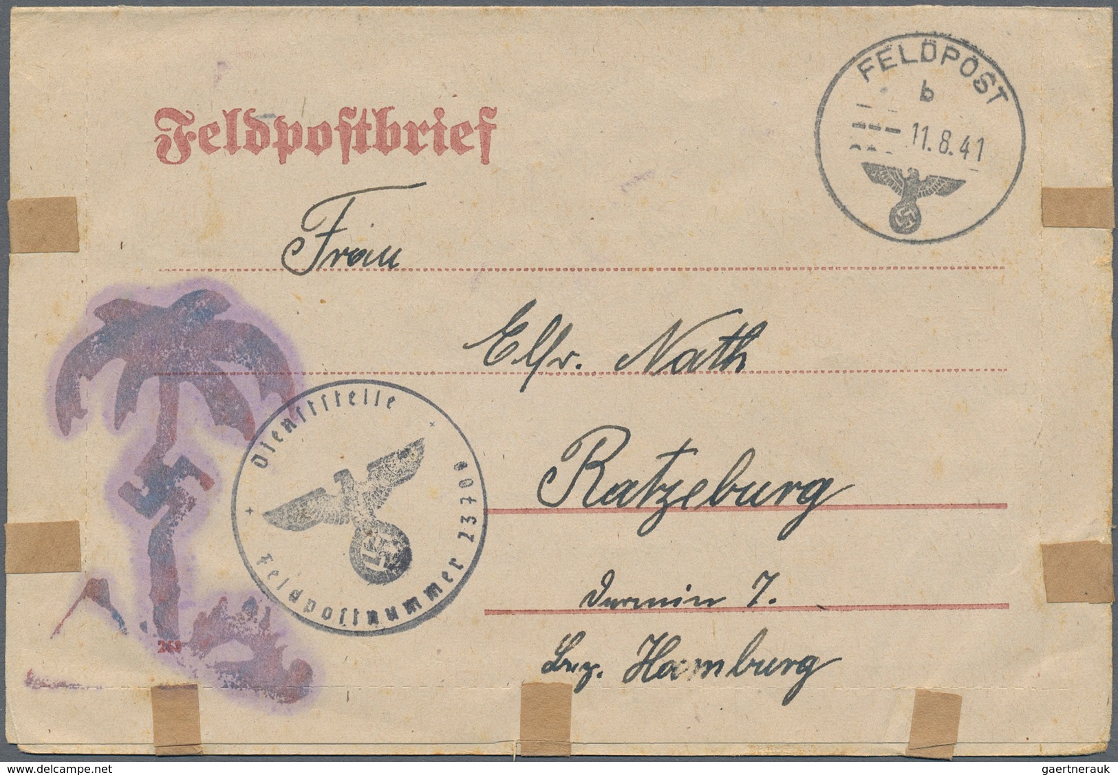 Feldpost 2. Weltkrieg: 1941/1943, AFRIKA-KORPS, Sammlung Mit Ca.70 Belegen, Dabei Eine Korrespondenz - Other & Unclassified