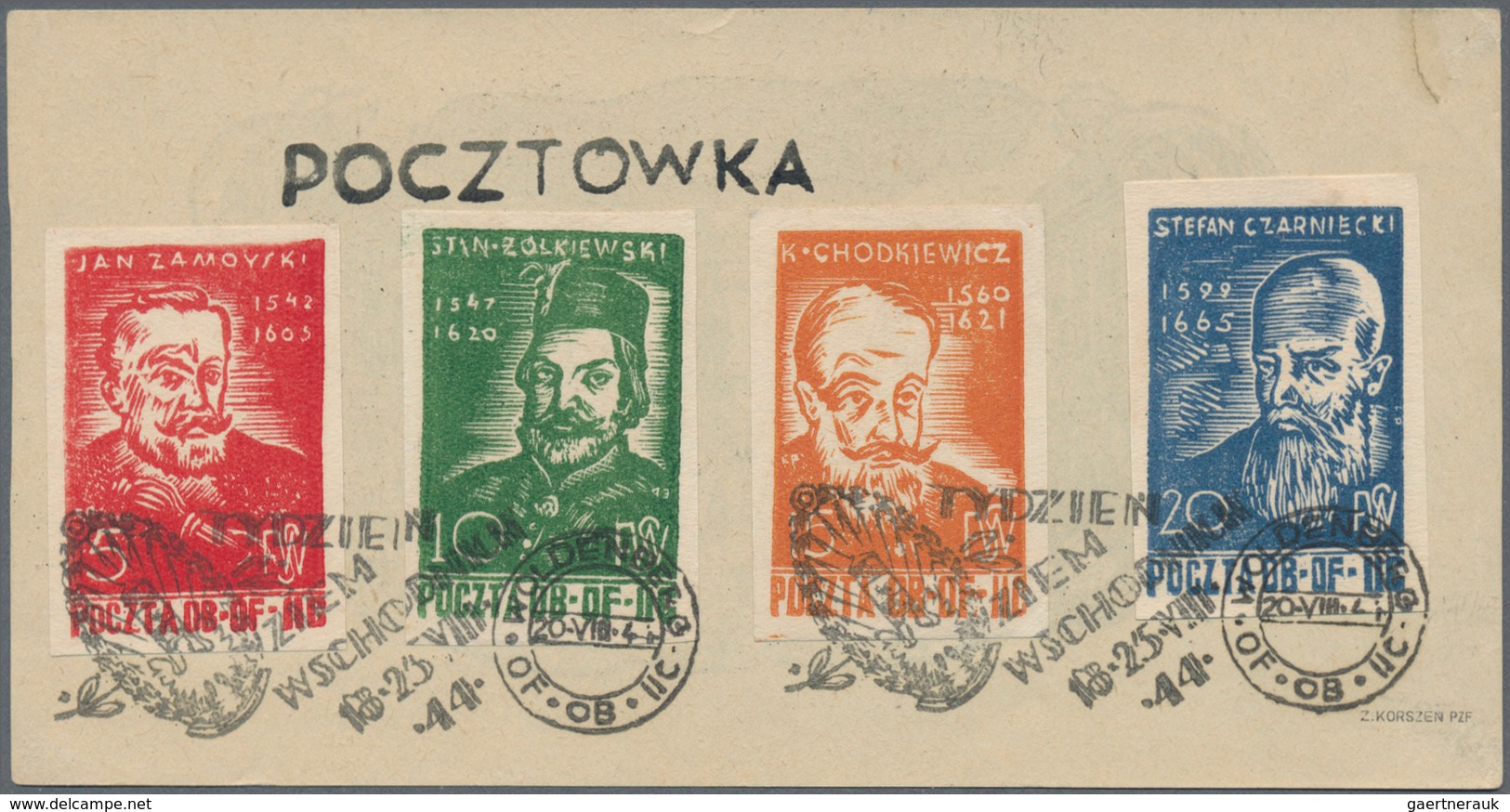 Kriegsgefangenen-Lagerpost: 1942 Ab Ca., Interessantes Konvolut Mit Ca.50 Belegen Und über 100 Marke - Other & Unclassified