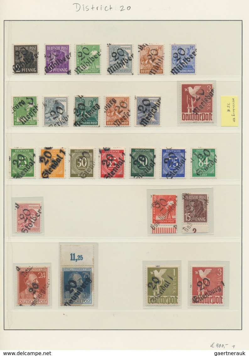 Sowjetische Zone - Bezirkshandstempel - I - Bez. 3 (Berlin): 1948, Umfassende Sammlung Von über 1.00 - Other & Unclassified