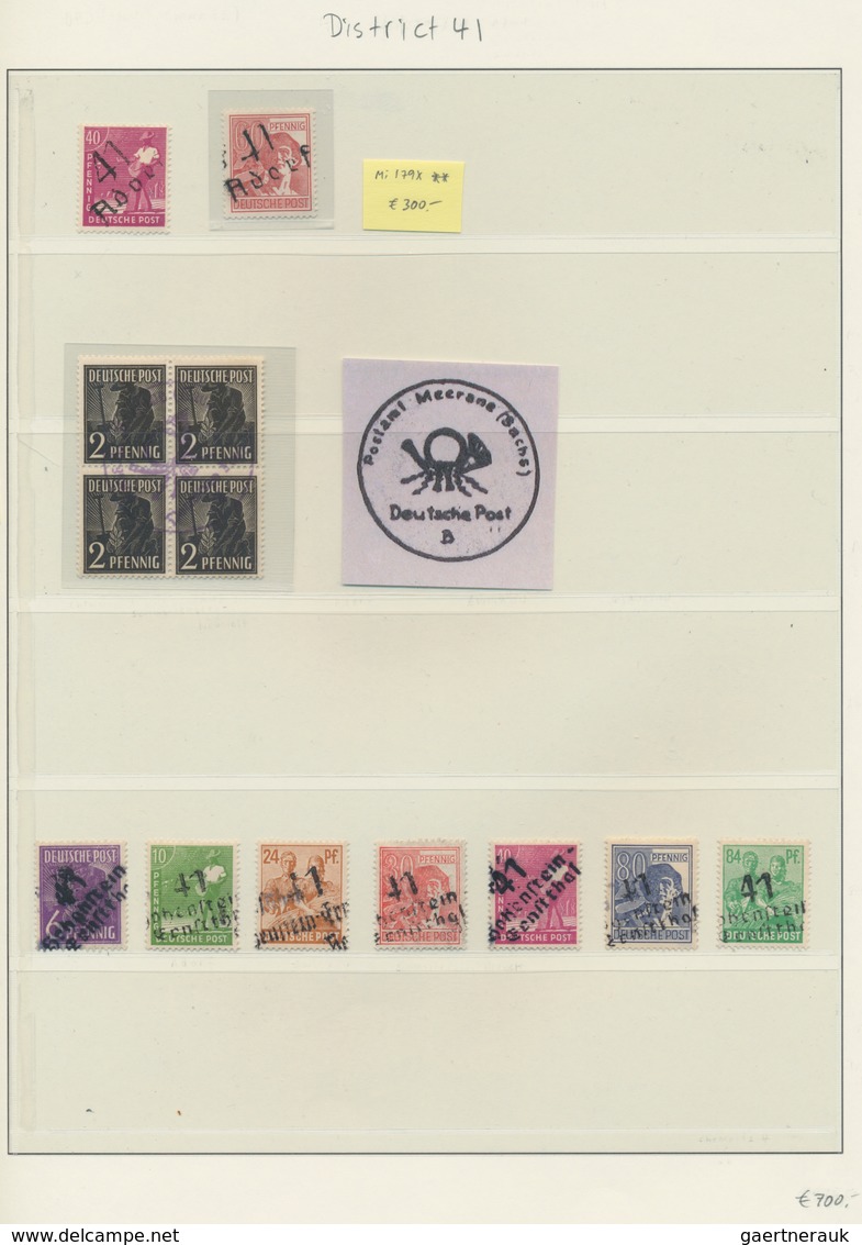 Sowjetische Zone - Bezirkshandstempel - I - Bez. 3 (Berlin): 1948, umfassende Sammlung von über 1.00