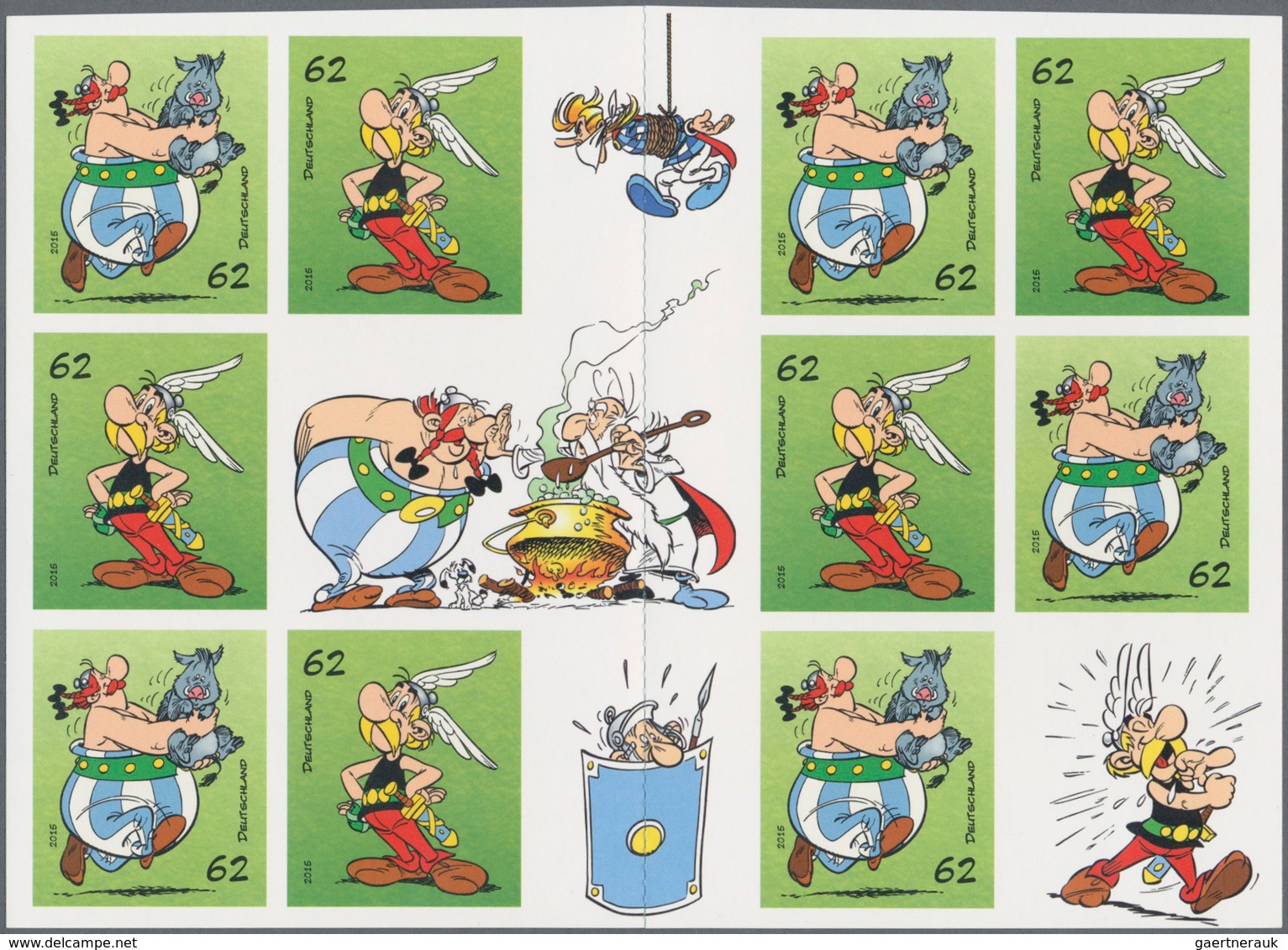 Bundesrepublik - Markenheftchen: 2015, Selbstklebendes Markenset "Asterix & Obelix" Ohne Stanzung De - Sonstige & Ohne Zuordnung