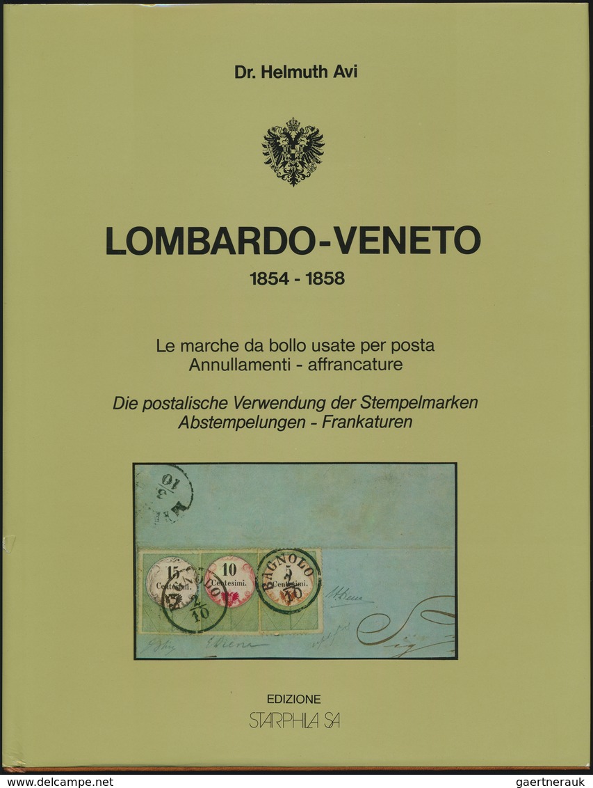 Philatelistische Literatur - Europa: LOMBARDO-VENETO 1854-1858: Die Postalische Verwendung Der Stemp - Other & Unclassified