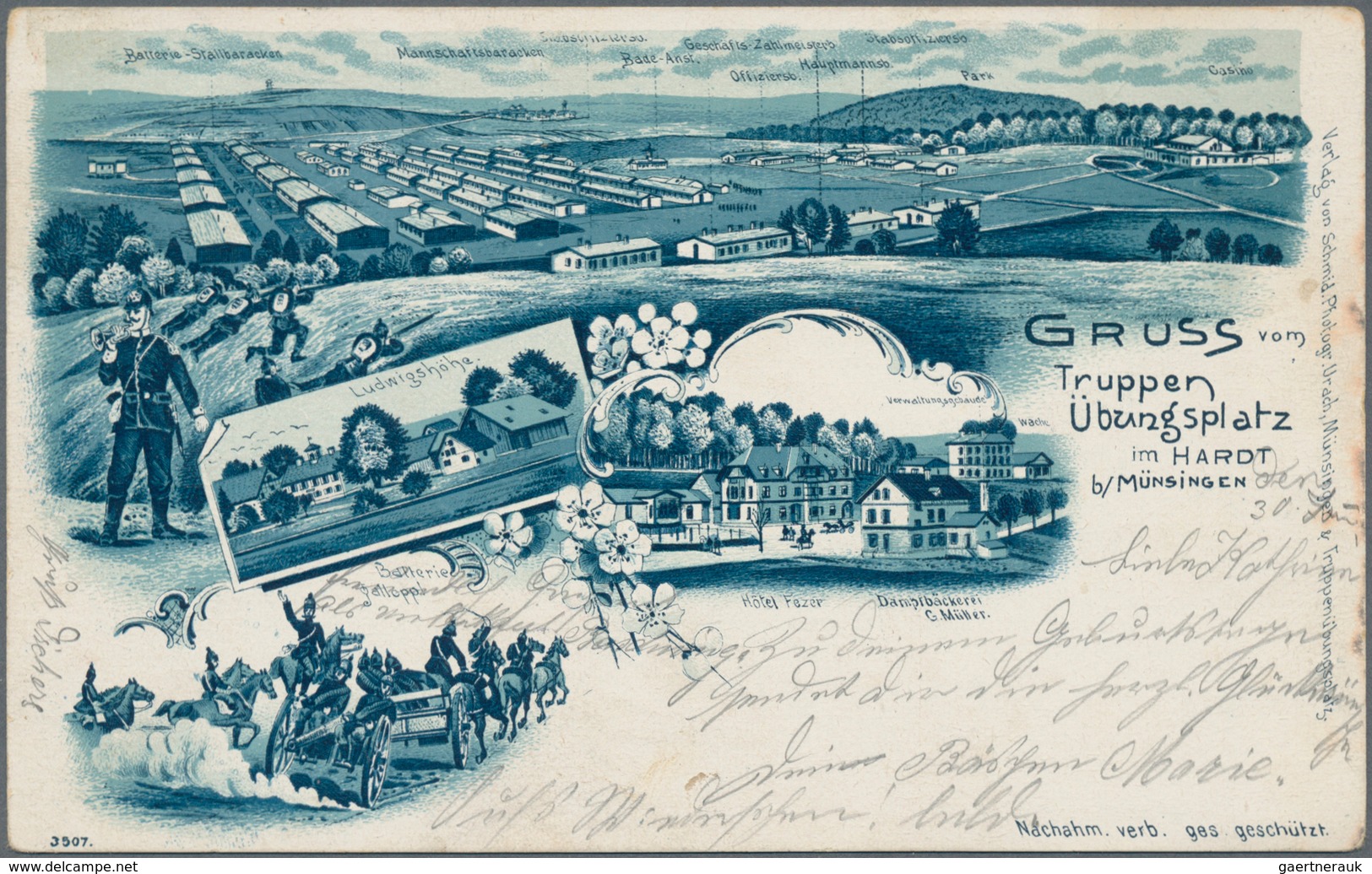 Ansichtskarten: Baden-Württemberg: MÜNSINGEN 1900/1920 (ca.), Partie Von 49 Ansichtskarten In Guter - Altri & Non Classificati