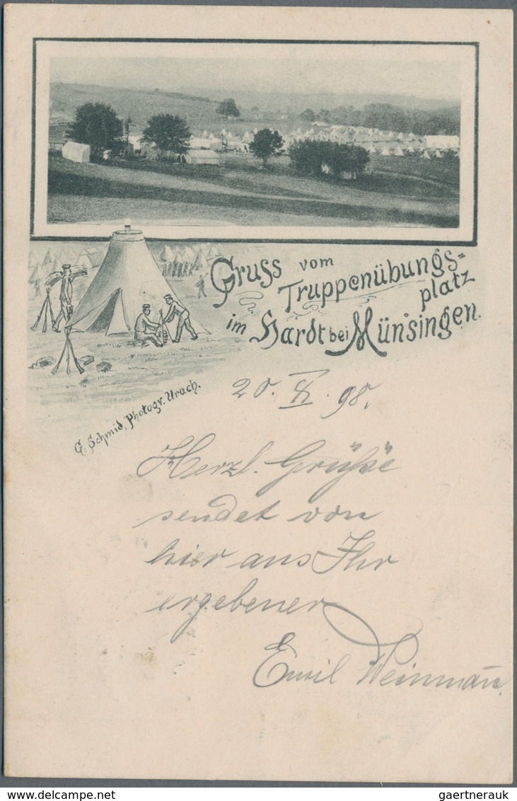 Ansichtskarten: Baden-Württemberg: MÜNSINGEN 1900/1920 (ca.), Partie Von 49 Ansichtskarten In Guter - Altri & Non Classificati