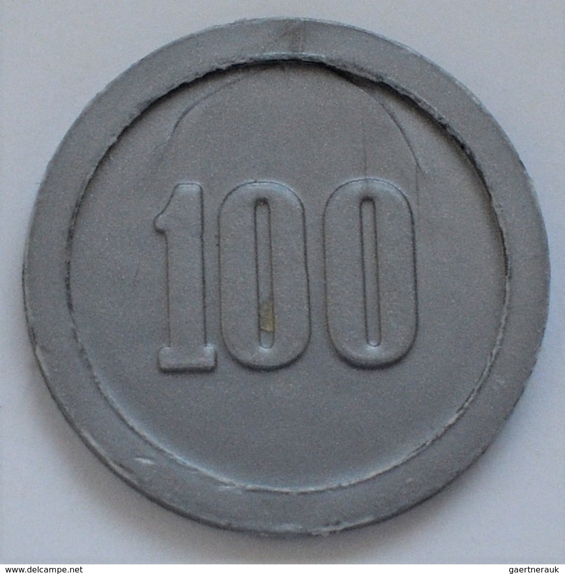 Niederlande: Plastic Money "Ministerie Van Oorlog" 1951. 100 Cents (1 Gulden). Die Tokens / Jetons W - Autres & Non Classés