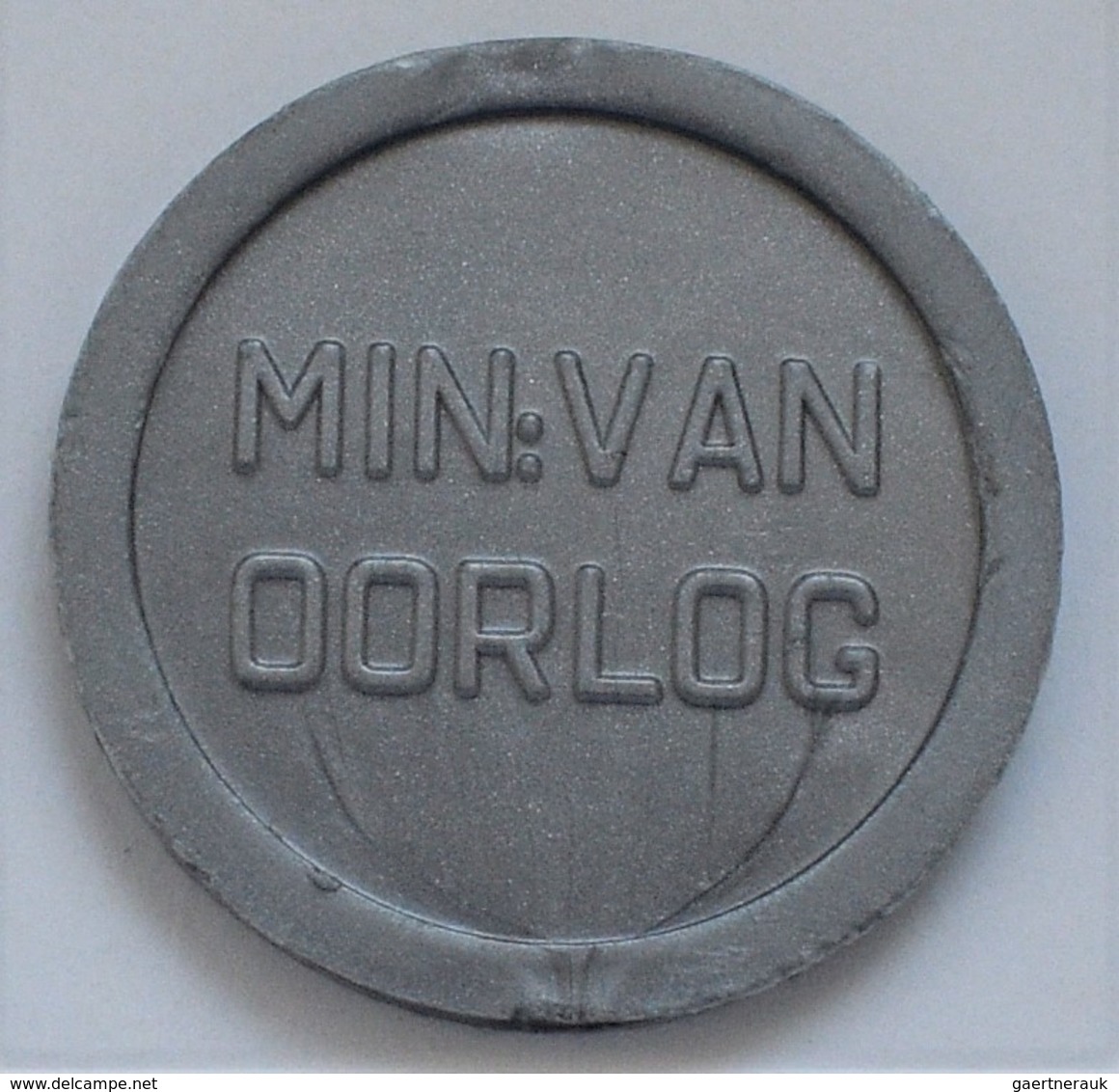 Niederlande: Plastic Money "Ministerie Van Oorlog" 1951. 100 Cents (1 Gulden). Die Tokens / Jetons W - Autres & Non Classés