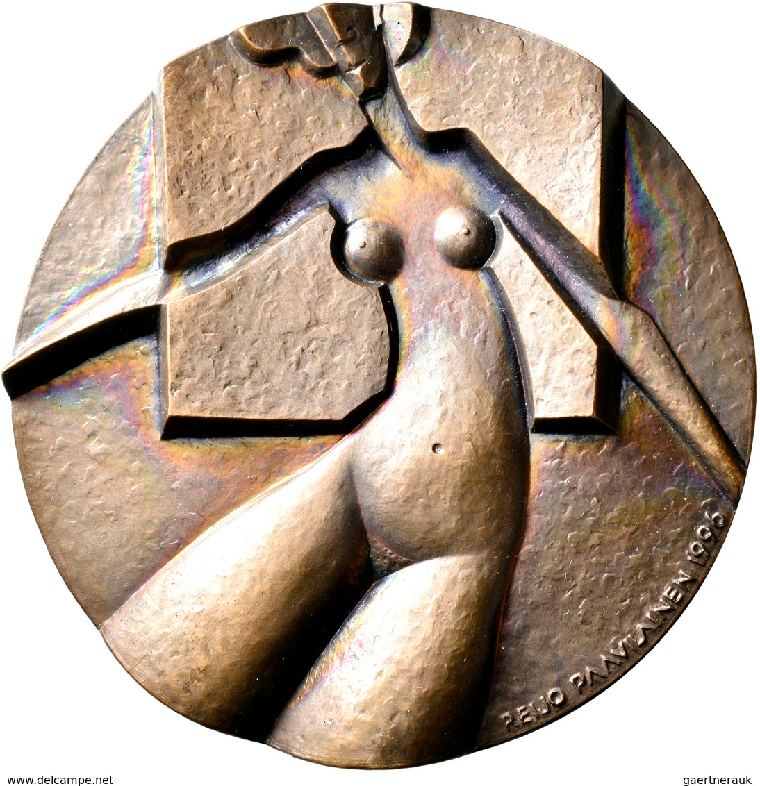 Medaillen Alle Welt: Finnland: Bronzemedaille 1996 Von Reijo Paavilainen, Auf Den Jüdisch Italienisc - Non Classés