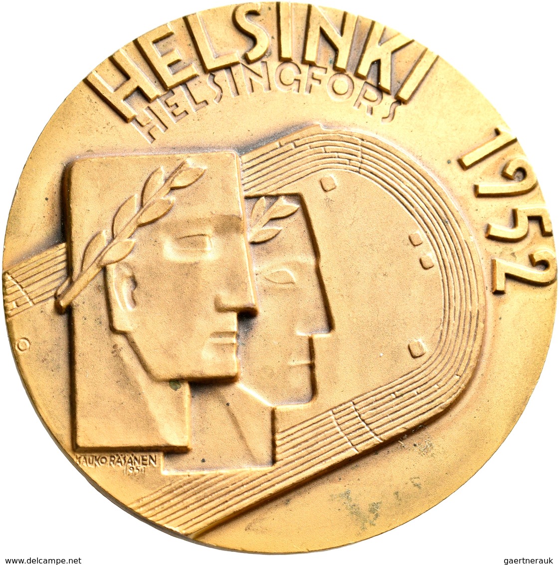 Medaillen Alle Welt: Finnland: Bronzemedaille 1952 V. Kauko Räsänen, Teilnehmermedaille, Auf Die XV. - Non Classificati