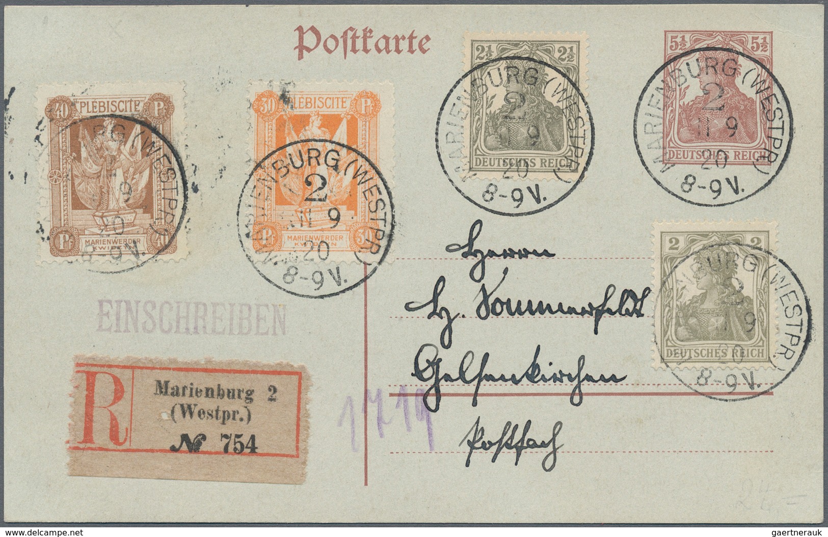 Deutschland: 1779/1945, POSTGESCHICHTE EHEMALIGE DEUTSCHE GEBIETE: Mit Viel Historischer Kenntnis Au - Collections