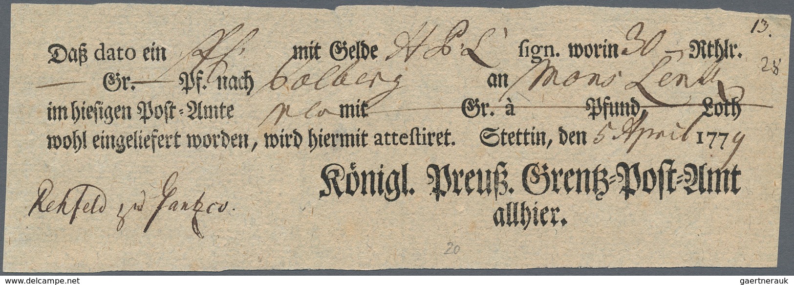 Deutschland: 1779/1945, POSTGESCHICHTE EHEMALIGE DEUTSCHE GEBIETE: Mit Viel Historischer Kenntnis Au - Collections