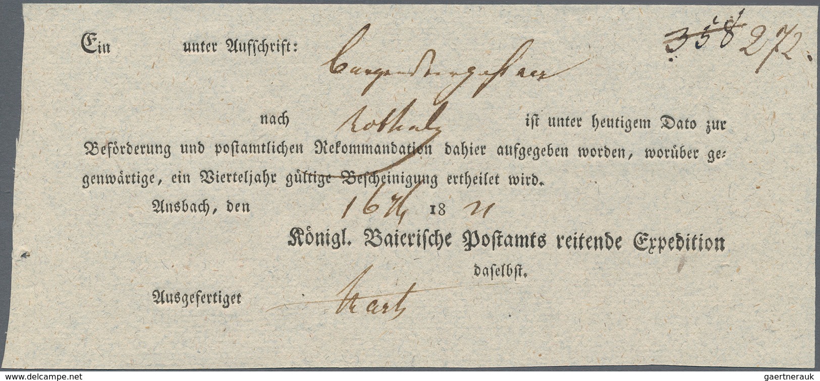 Deutschland: 1781/1998, POSTGESCHICHTE BAYERN: mit viel historischer Kenntnis aufgebaute Sammlung be