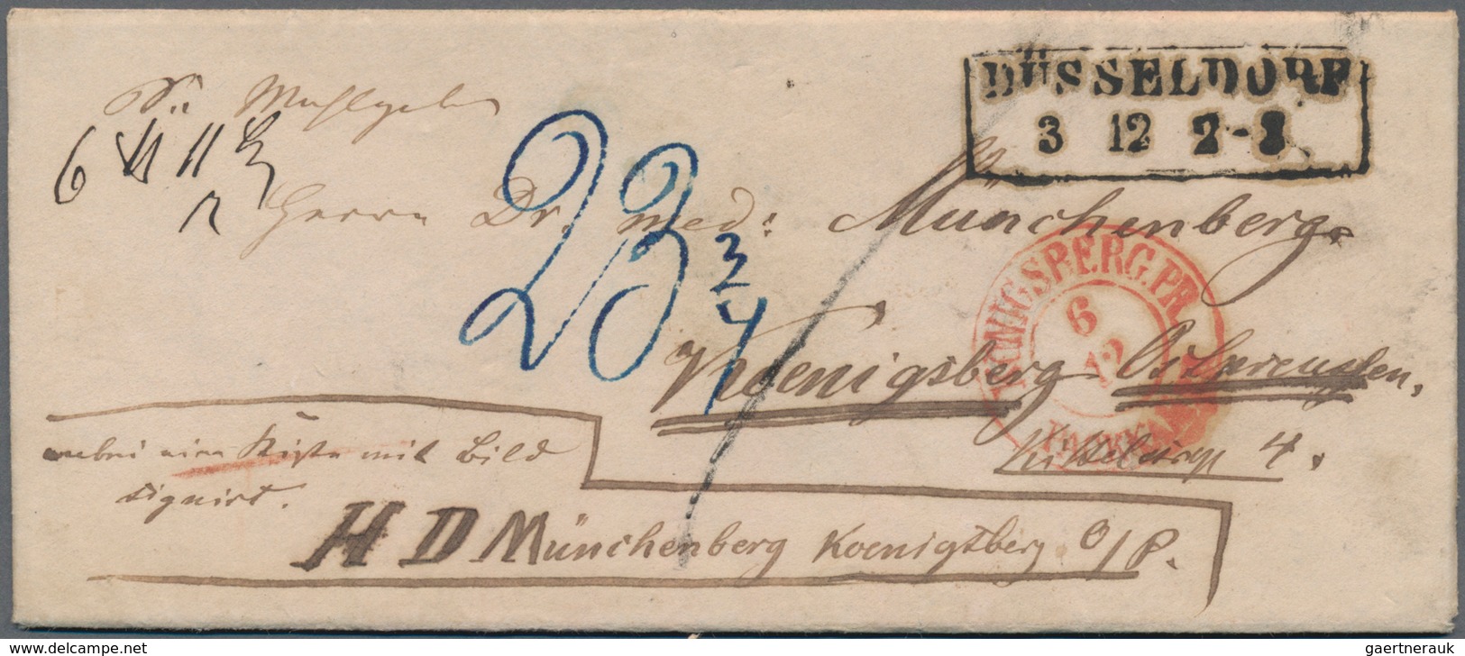 Deutschland: 1800/1950, Vielseitiger Posten Mit Ca.300 Belegen Ab Vorphilatelie Bis Nachkriegsdeutsc - Collections