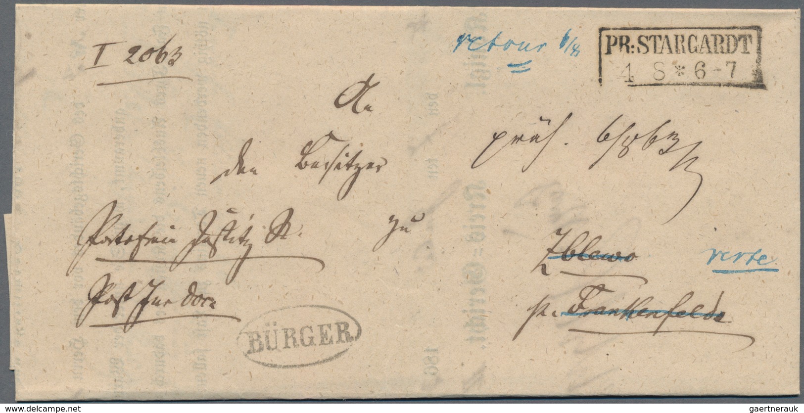Deutschland: 1843/1878 Ca., Posten Mit Ca.70 Zustellurkunden, Dabei Schwerpunkt Preussen Mit Vielen - Sammlungen