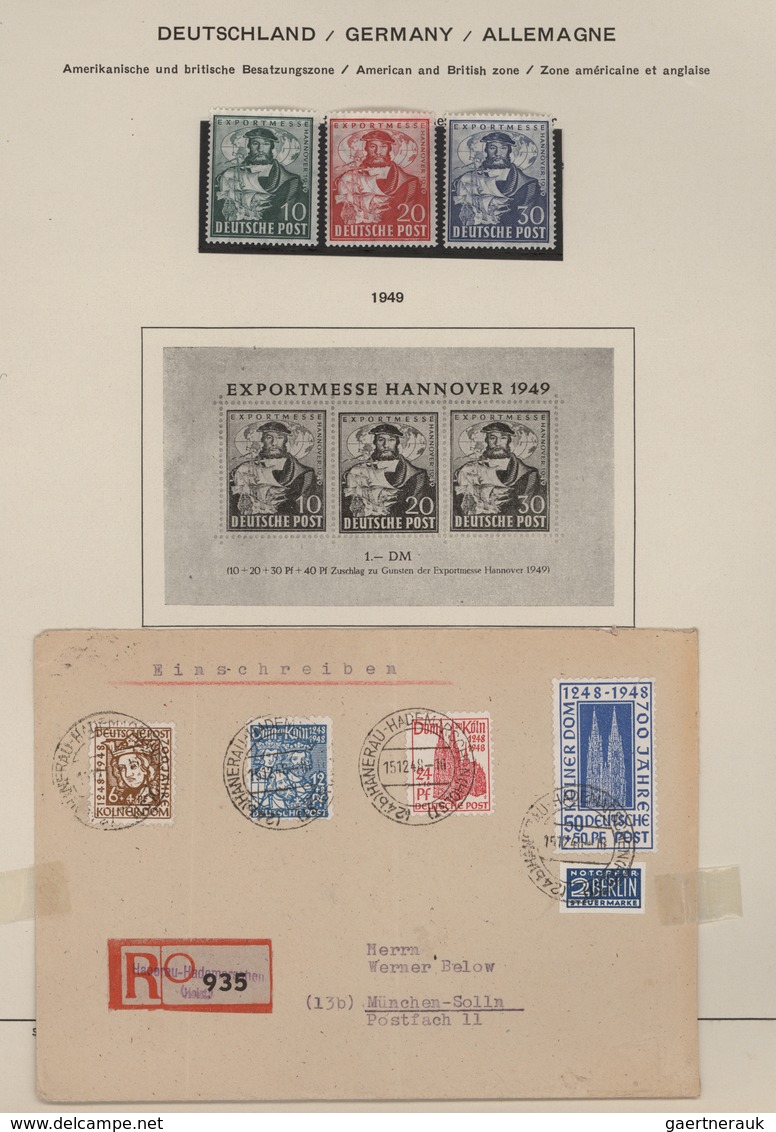 Deutschland: 1850/1960 (ca.), Gestempelte Und Ungebrauchte Sammlung Im Gut Erhaltenen Roten Schaubek - Collections