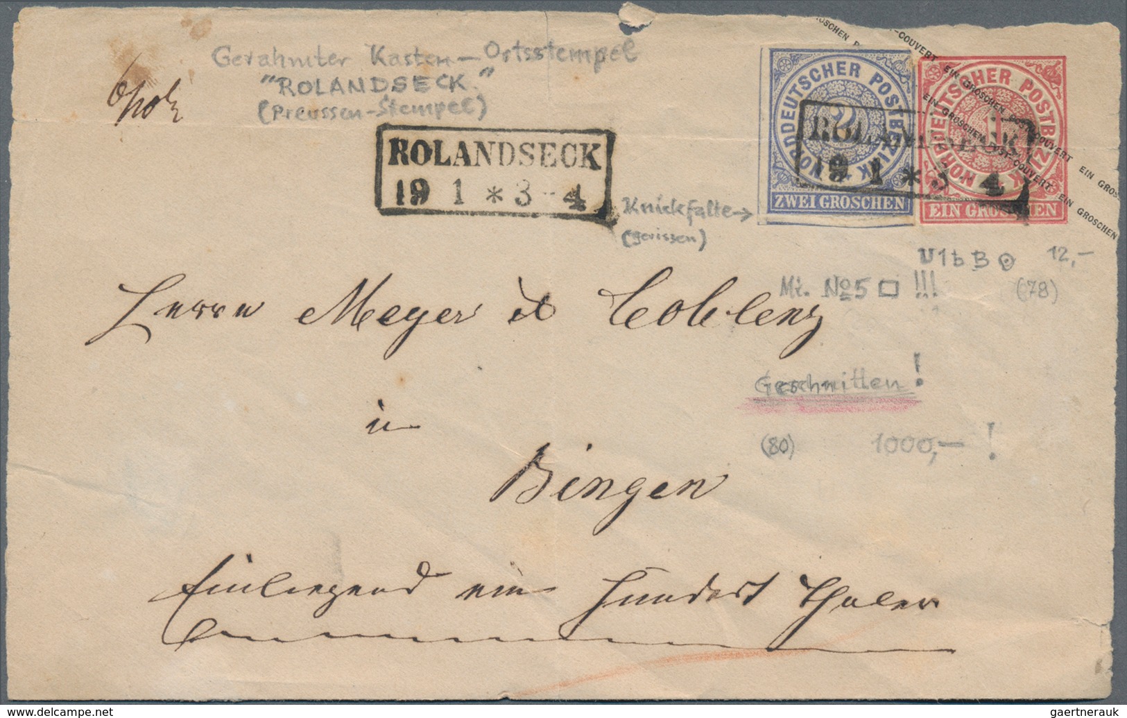 Deutschland: 1870/1950 (ca.), Vielseitiges Konglomerat Von 25 Briefen Und Karten (incl. Ein Wenig Au - Collections