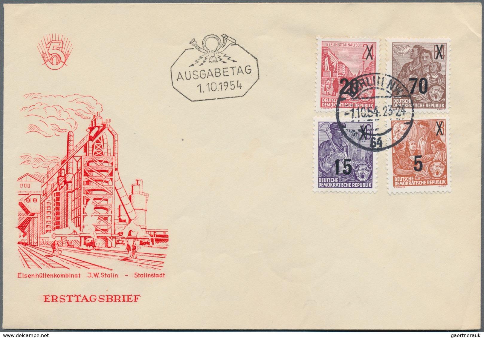 Deutschland: 1872/1954, Kleines Lot Mit Frankostempel Hamburg Auf Brief Nach Frankreich, Kiautschou - Collections