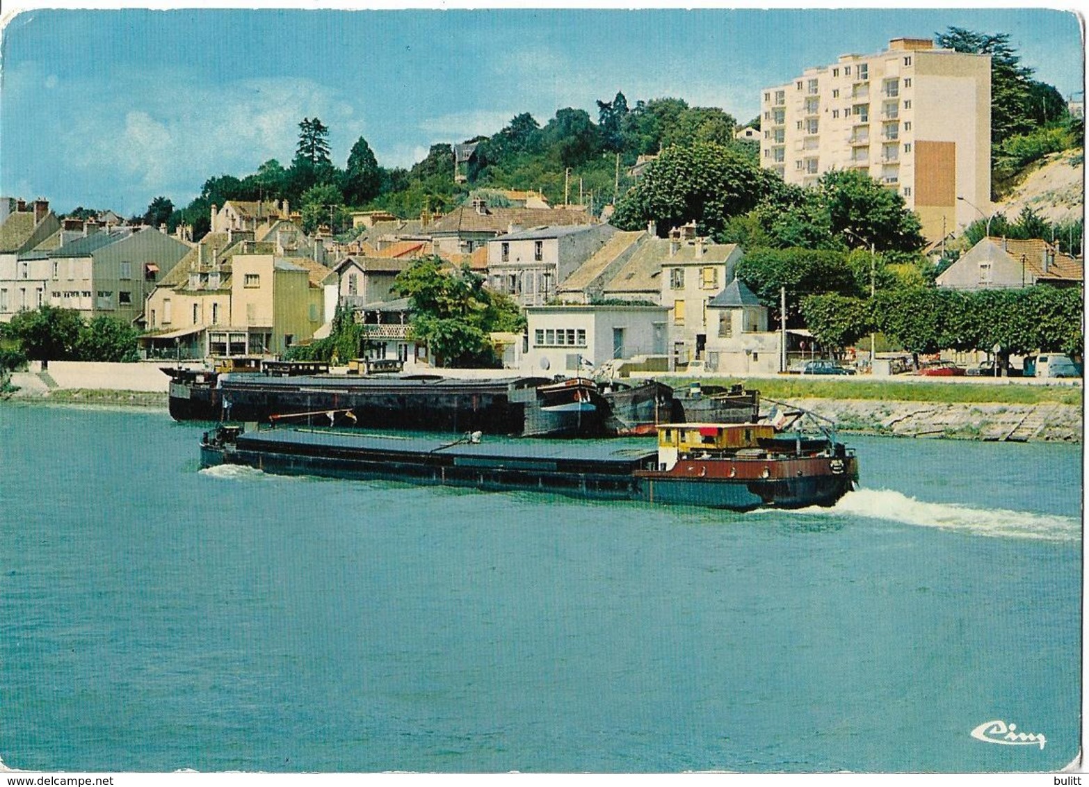 CORBEILLE-ESSONNES - La Seine Vers "Les Cèdres" - Péniche - Corbeil Essonnes