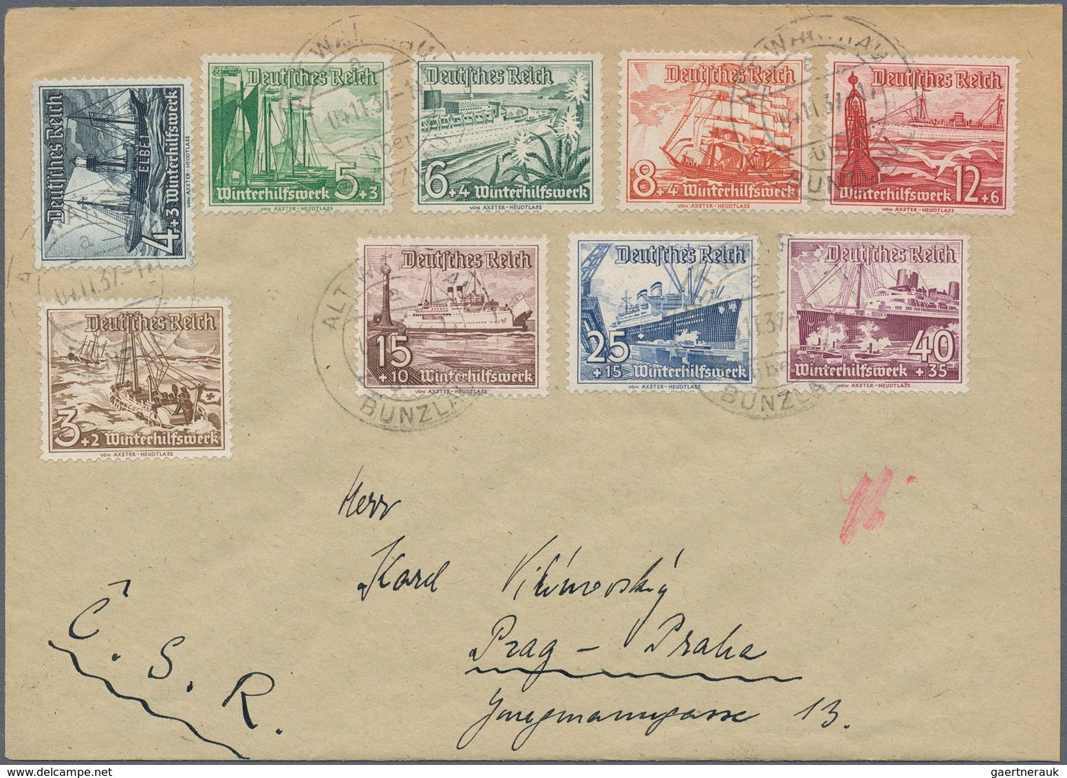 Deutschland: 1897/1945, Substanzreicher Briefposten Deutsches Reich Mit Nebengebieten Und Einigen Au - Sammlungen