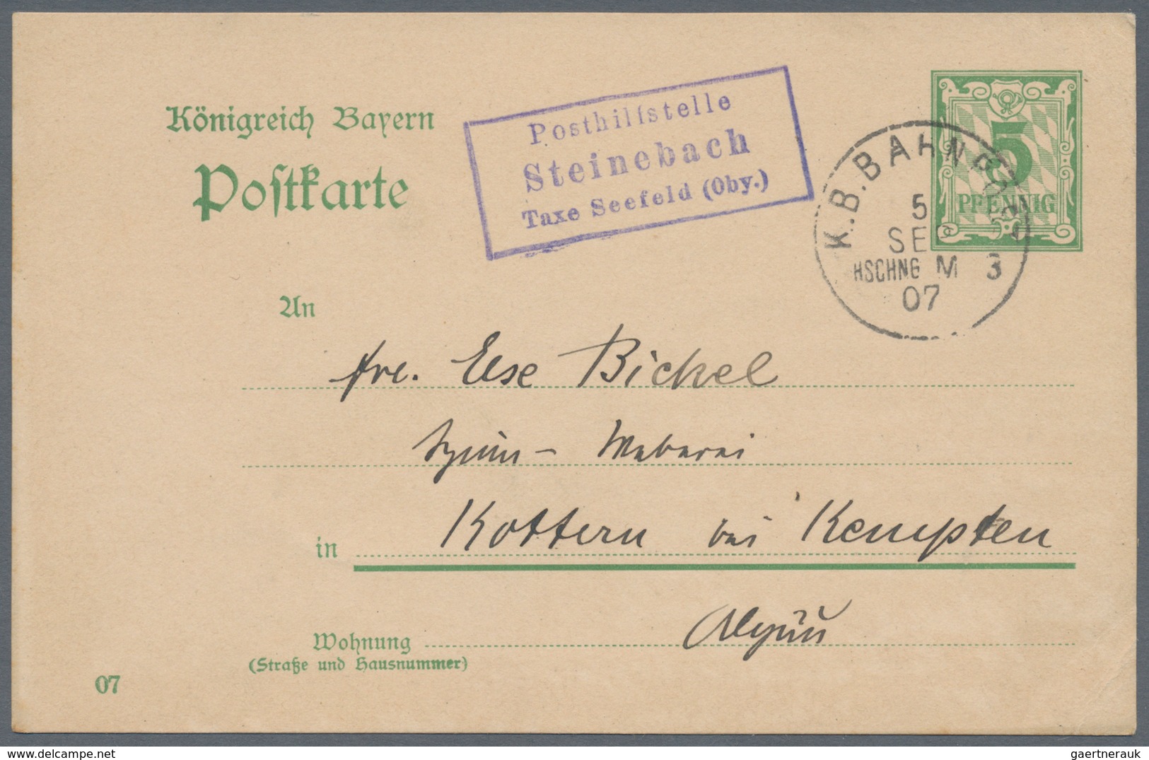 Deutschland: 1899/1978, LANDPOSTSTEMPEL, Vielseitiger Sammlungsbestand Von Ca. 560 Belege Mit Klaren - Sammlungen