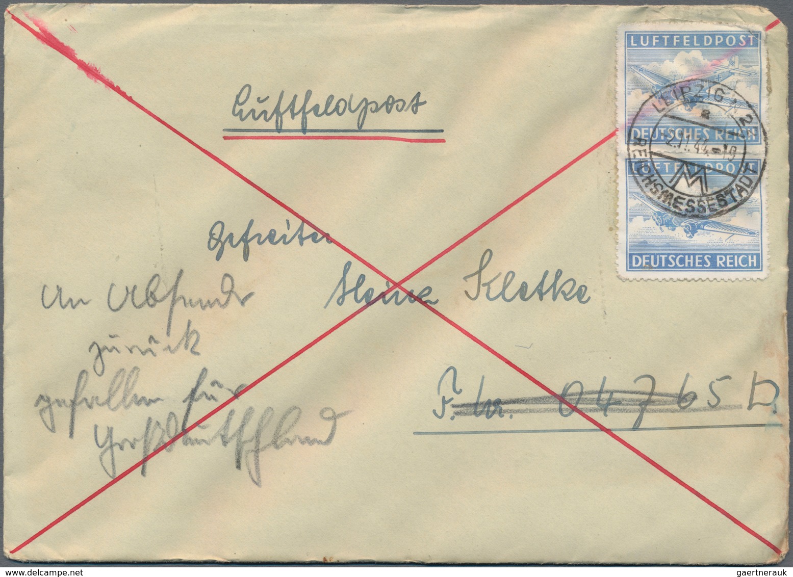 Deutschland: 1910/80 (ca.) Bestand Von Ca. 260 Briefen, Karten, Luftpostbriefe (Sonderflüge Zur Leip - Sammlungen