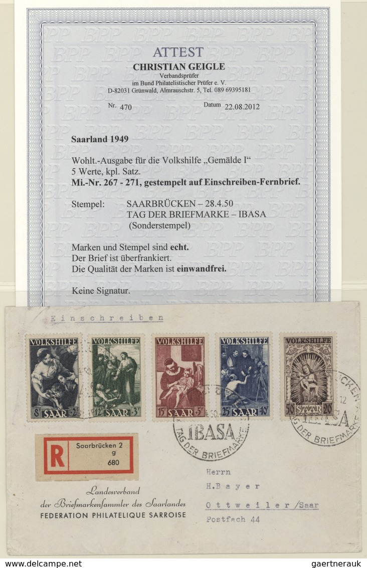 Deutschland - Nebengebiete: 1914-1959, Zwei Alben Mit Gestempelter Sammlung Im Vordruck, Dabei Beset - Colecciones