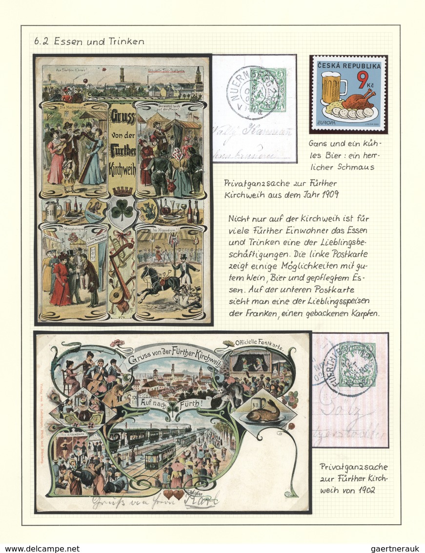 Heimat: Bayern: FÜRTH: 1818/1960 (ca.), Thematische Heimatsammlung Mit Besseren Marken, Einigen Priv - Sonstige & Ohne Zuordnung