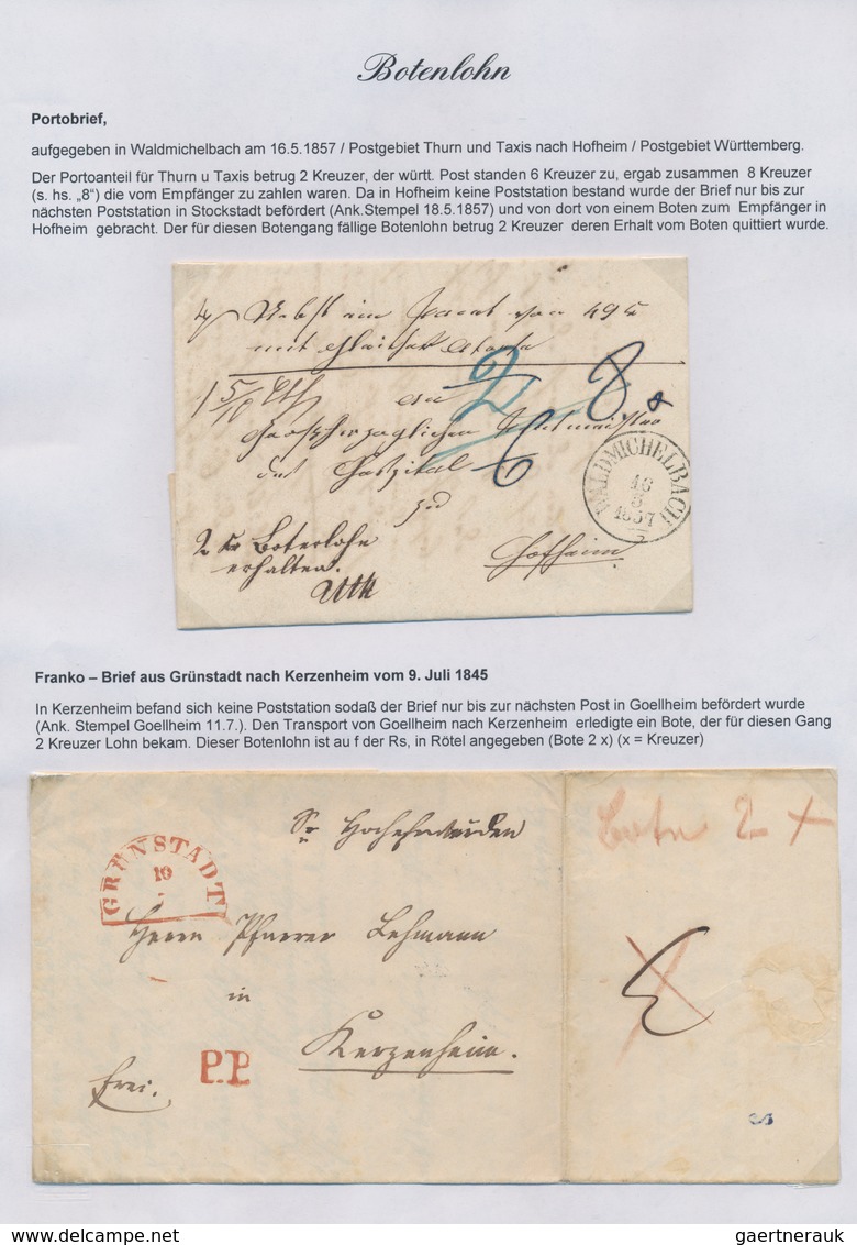 Altdeutschland - Vorphila: 1736/1860, Kleine Nette Sammlung Von Zwölf Ausgesuchten Belegen, Dabei Sc - Vorphilatelie