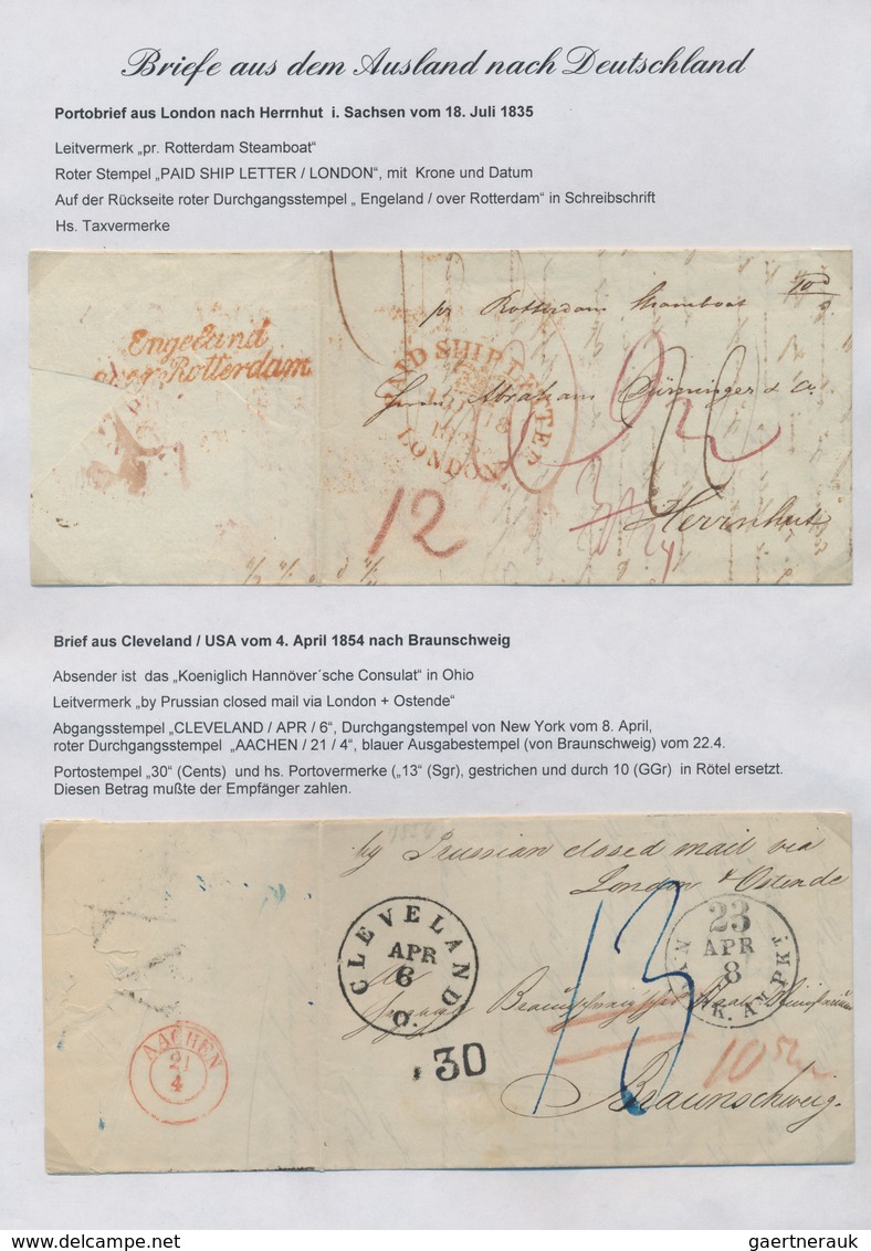 Altdeutschland - Vorphila: 1736/1860, kleine nette Sammlung von zwölf ausgesuchten Belegen, dabei Sc