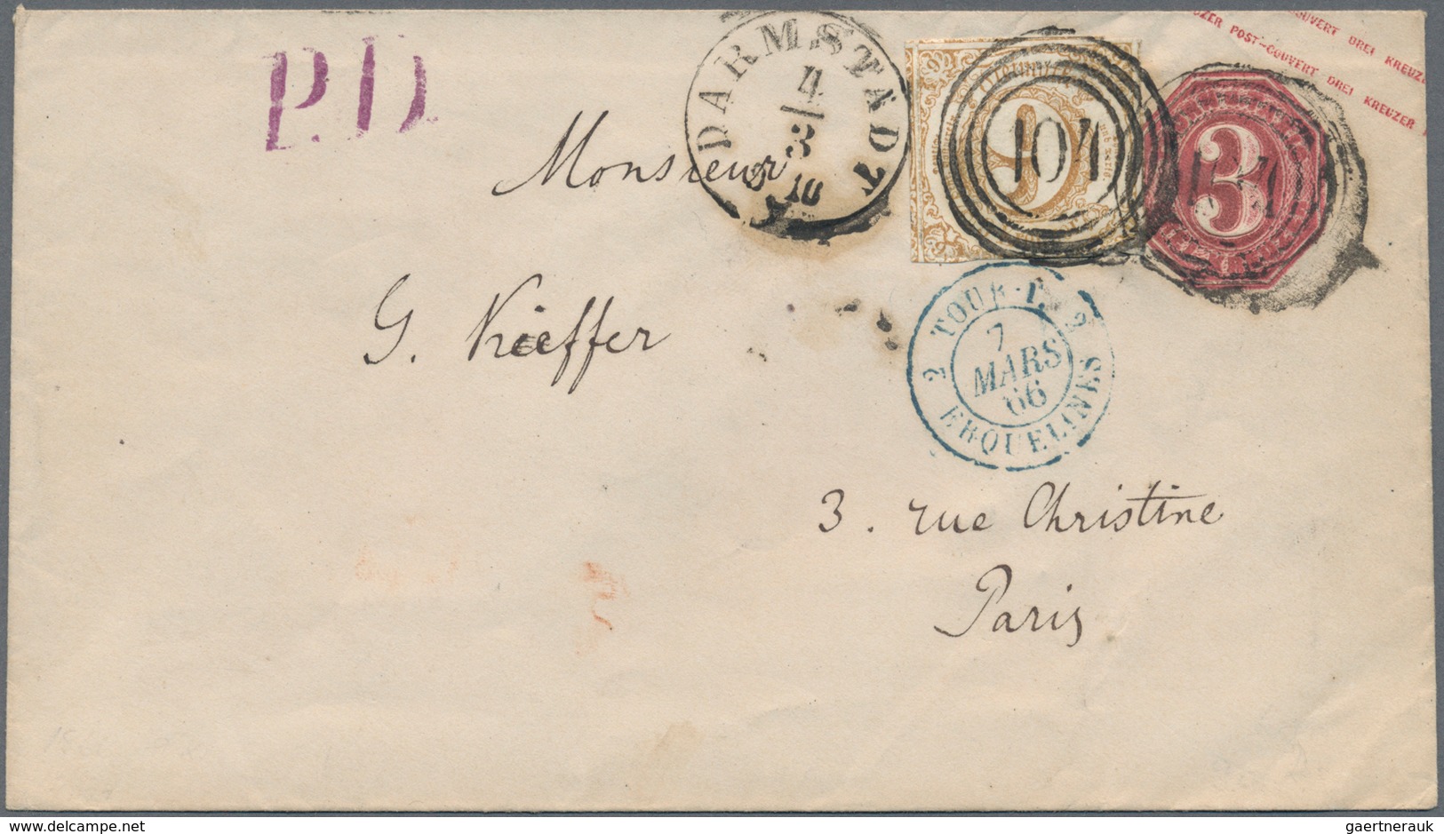 Altdeutschland: 1840-1920, Partie Mit über 150 Briefen, Belegen, Ganzsachen Und Umschlägen Ab Vorphi - Collections
