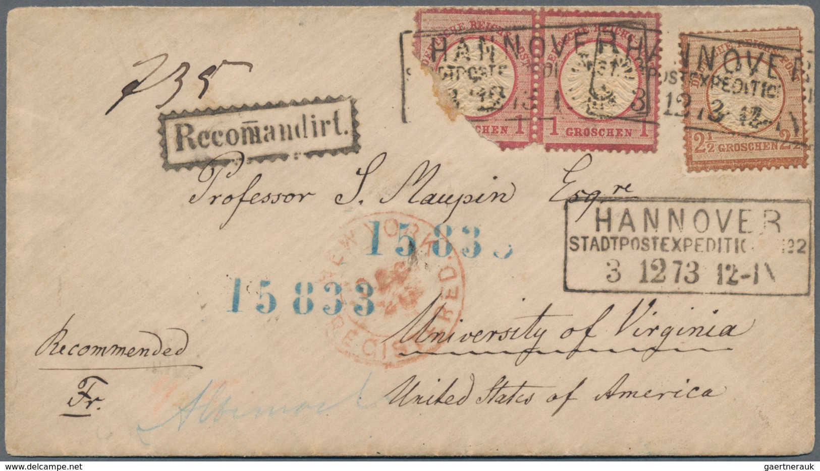Altdeutschland Und Deutsches Reich: 1850/1940 (ca.), Partie Von Ca. 130 Briefen, Karten Und Ganzsach - Sammlungen