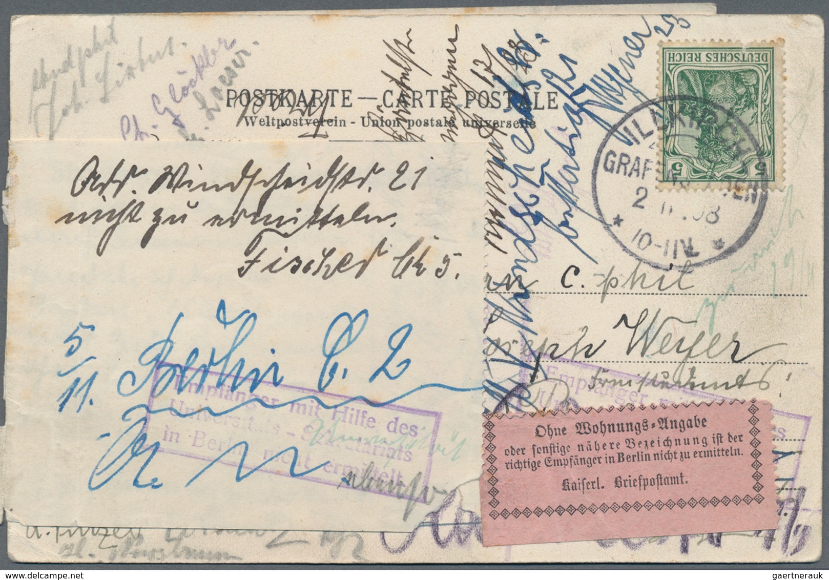 Altdeutschland und Deutsches Reich: 1855/1945 (ca.), vielseitige Partie von ca. 450 Briefen, Karten