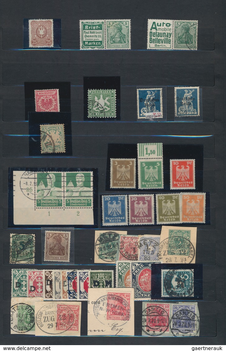 Altdeutschland Und Deutsches Reich: 1863/1935, Saubere Zusammenstellung Mit Meist Besseren Ausgaben, - Collections