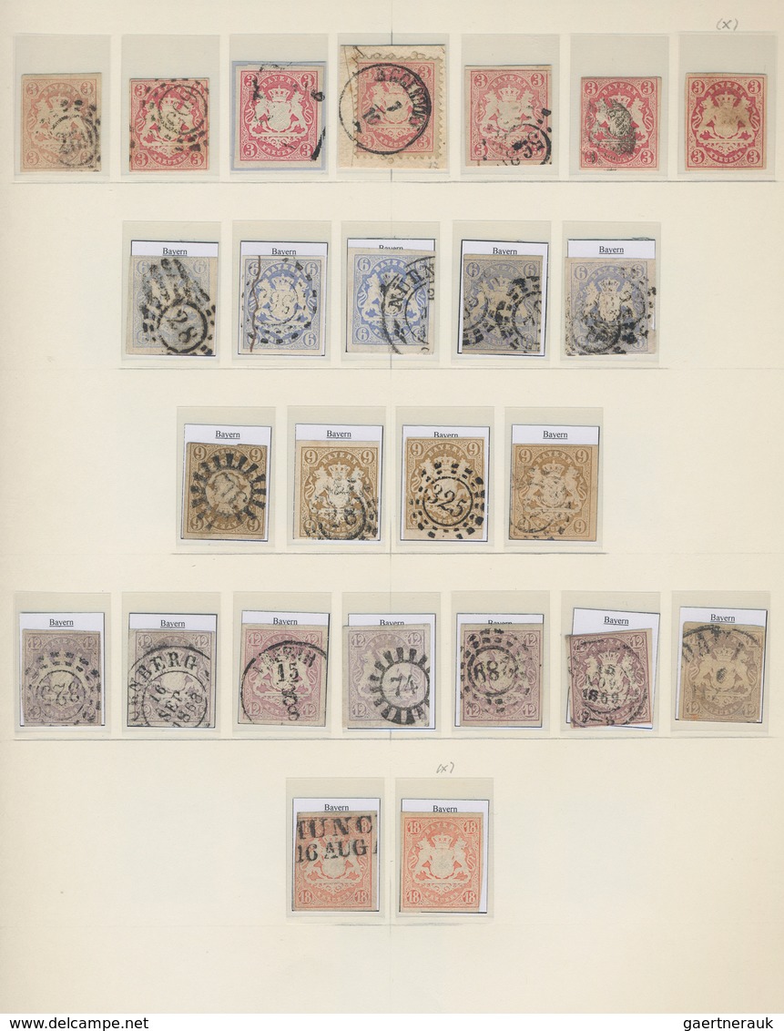 Bayern - Marken Und Briefe: 1850/1920, Numerisch Vollständige Sammlung (mit Ausnahme Von MiNr 1, 2 I - Altri & Non Classificati