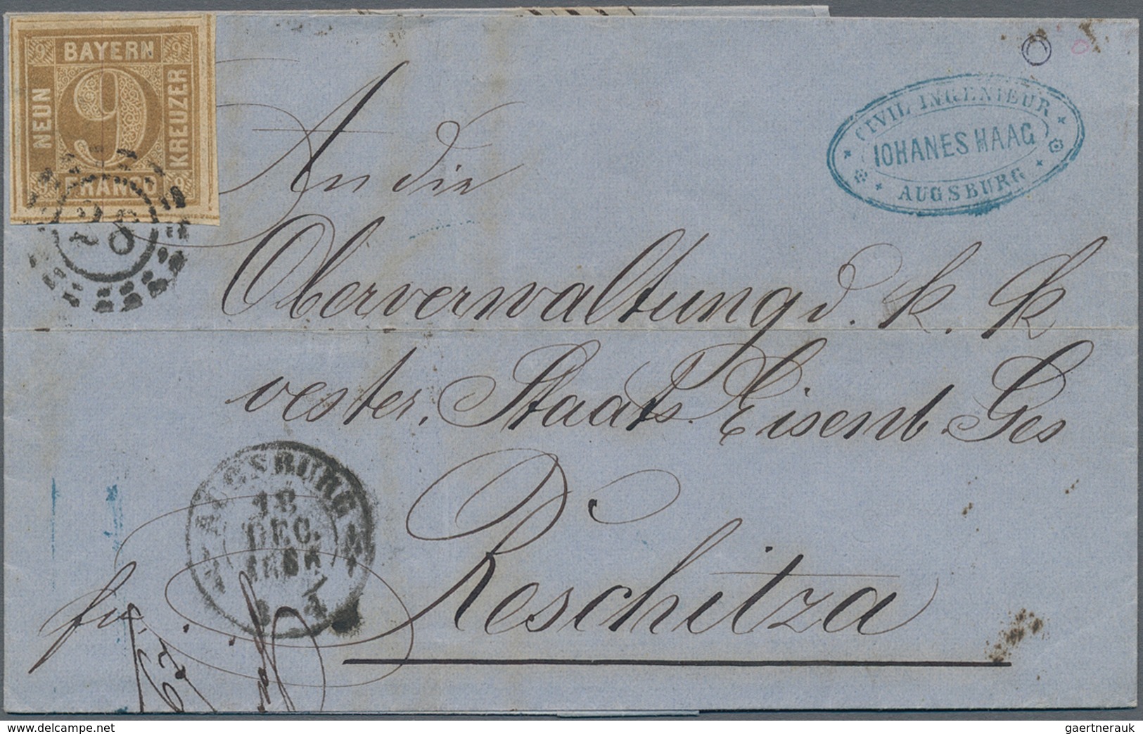 Bayern - Marken und Briefe: 1851/1902, Sammlung von 41 Briefen in guter Vielfalt, dabei 29 Belege mi