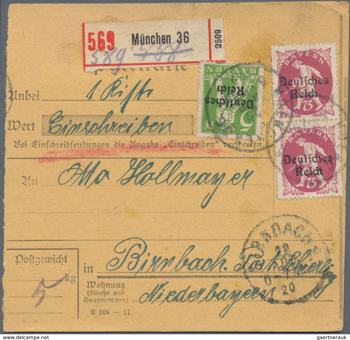 Bayern - Marken Und Briefe: 1870-1920 (ca.): Über 300 Briefe, Postkarten, Ganzsachen, Feldpost 1. WK - Autres & Non Classés