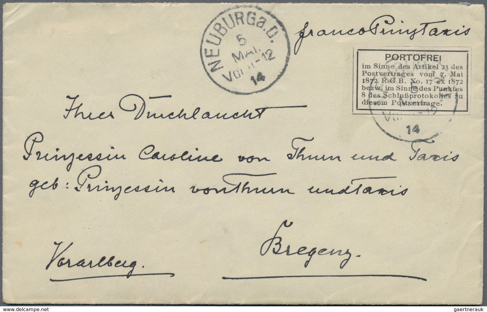 Bayern - Marken und Briefe: 1876-1920 inkl. Porto und Dienst, tolle Sammlung von ca. 620 Belegen mit