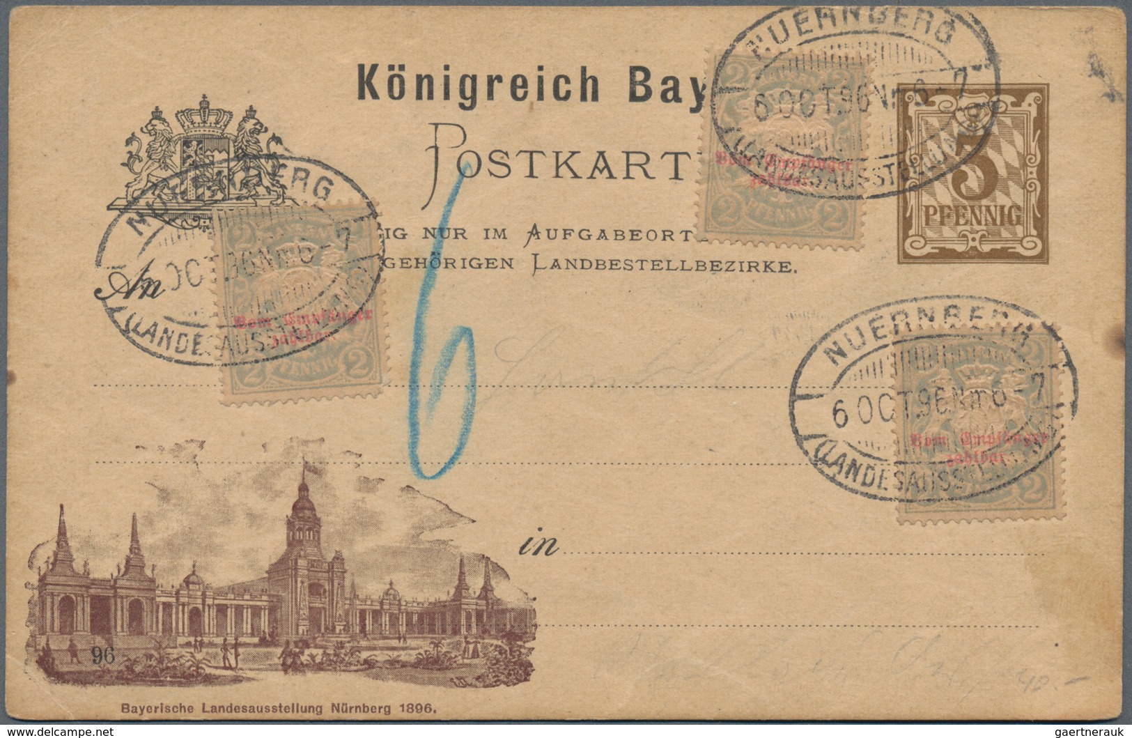 Bayern - Ganzsachen: 1875/1920 (ca.), Reichhaltiger Posten Von Einigen Hundert Ungebrauchten Und Geb - Sonstige & Ohne Zuordnung