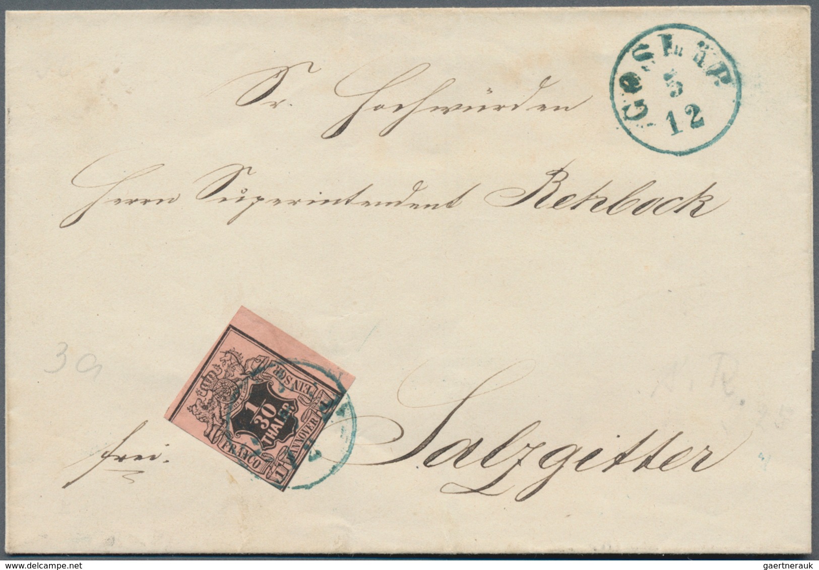 Hannover - Marken und Briefe: 1850/1867 (ca.), Partie von ca. 90 Briefen/Ganzsachen/Vorderseiten ab