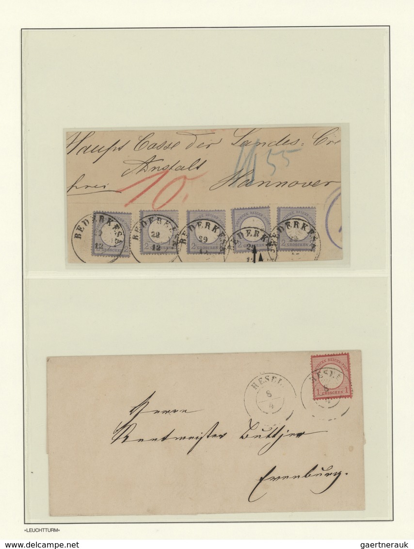 Hannover - Nachverwendete Stempel: 1872/1875, Schöne Spezialsammlung NACHVERWENDETE HANNOVER, BRAUNS - Hannover