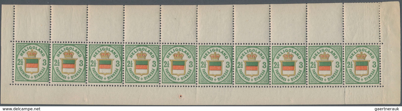 Helgoland - Marken und Briefe: 1867/1890, Zusammenstellung mit Marken und Belegen, dabei u.a. MiNr.