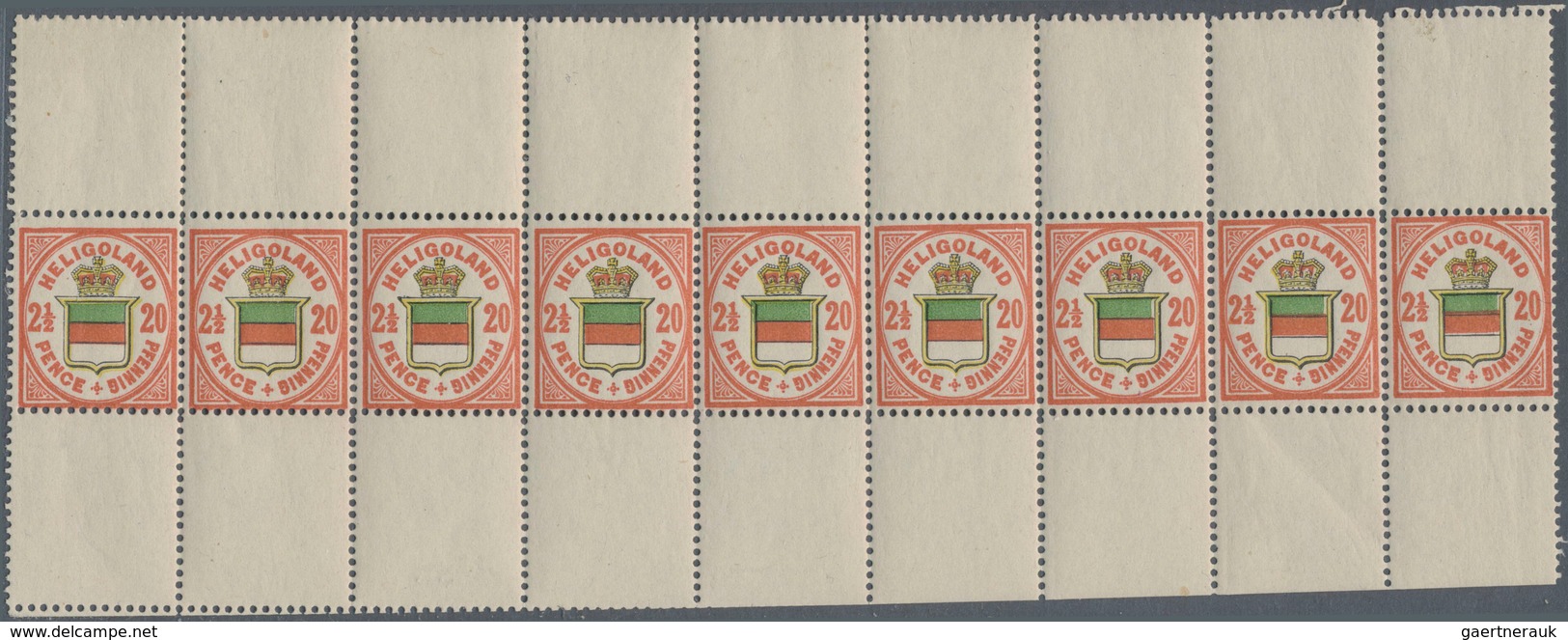 Helgoland - Marken und Briefe: 1867/1890, Zusammenstellung mit Marken und Belegen, dabei u.a. MiNr.
