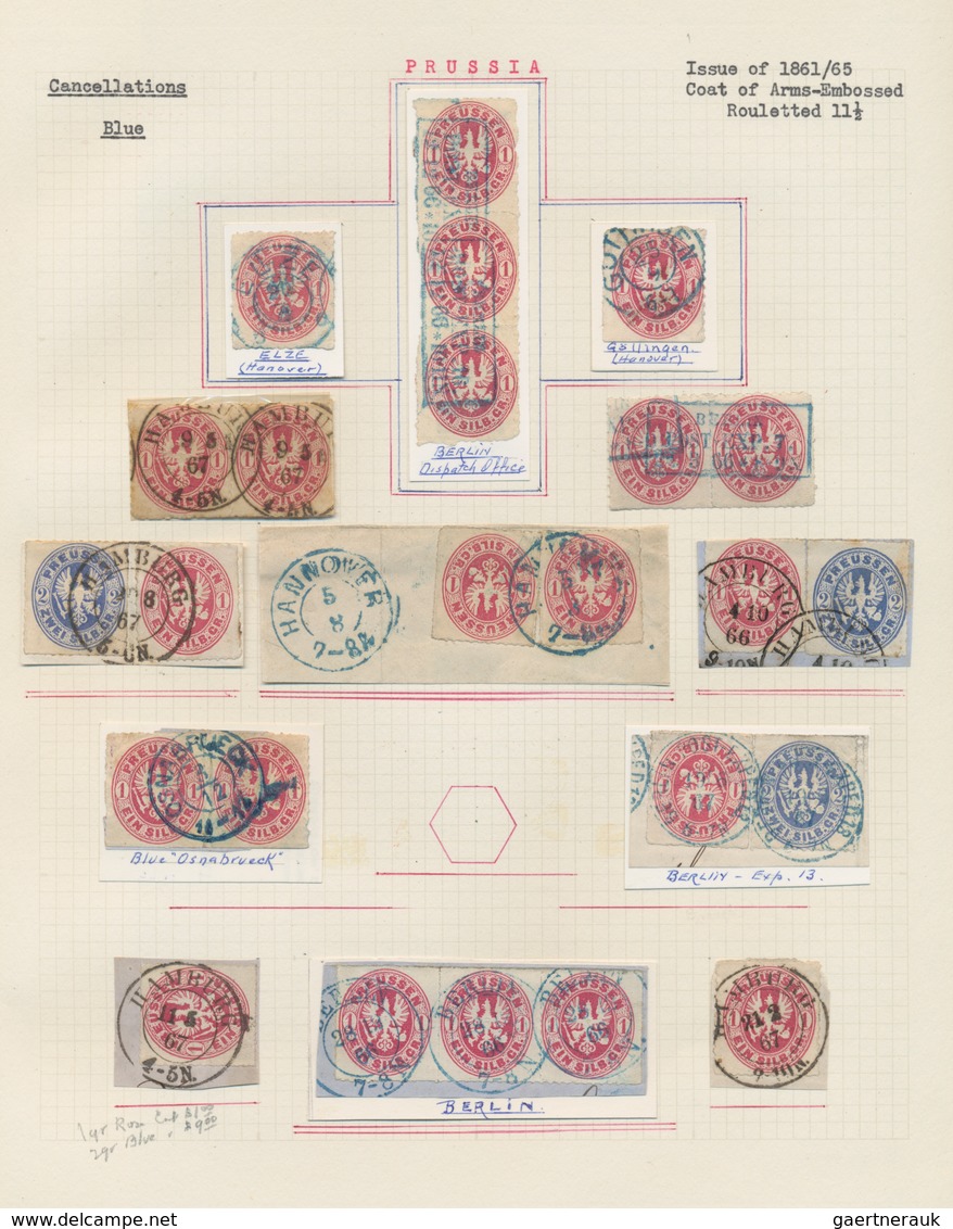 Preußen - Marken Und Briefe: 1813/1867, Meist Gestempelte Sammlung Mit Attraktiver Spezialisierung I - Sonstige & Ohne Zuordnung