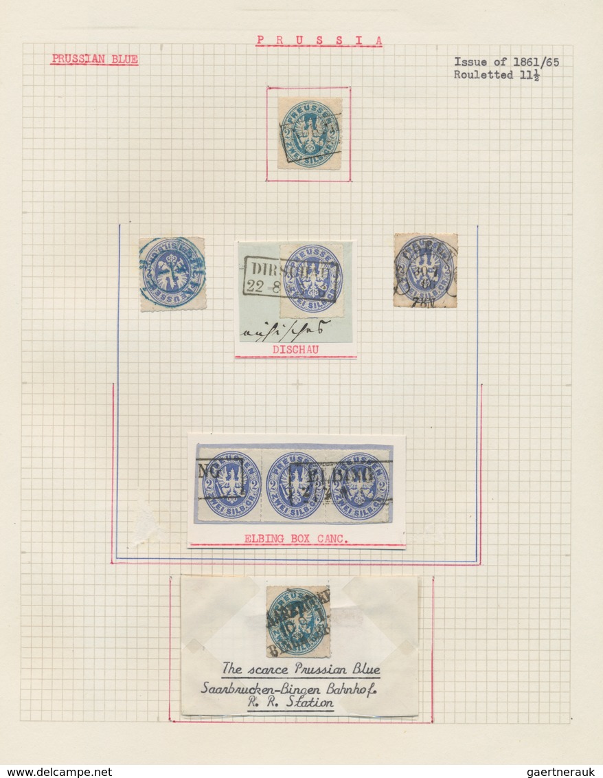 Preußen - Marken Und Briefe: 1813/1867, Meist Gestempelte Sammlung Mit Attraktiver Spezialisierung I - Autres & Non Classés