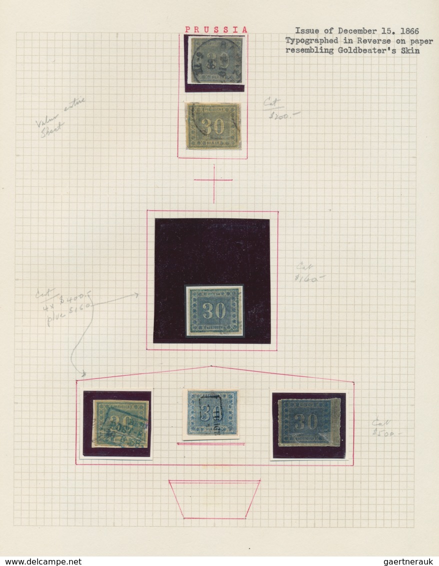 Preußen - Marken und Briefe: 1813/1867, meist gestempelte Sammlung mit attraktiver Spezialisierung i