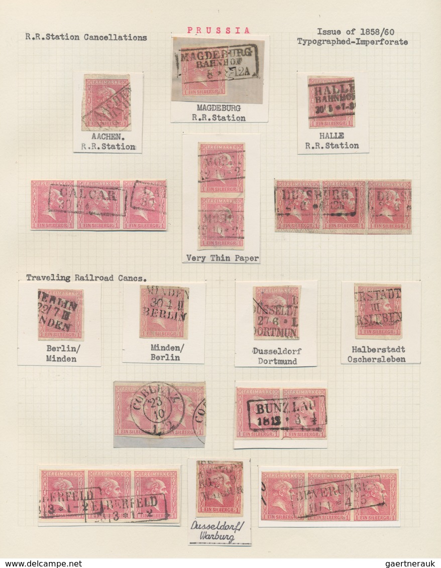 Preußen - Marken und Briefe: 1813/1867, meist gestempelte Sammlung mit attraktiver Spezialisierung i